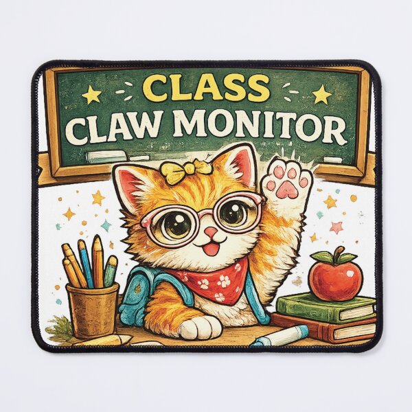 Item preview, Class Claw Monitor Funny School Cat Classroom Design designed and sold by mansourhamid.