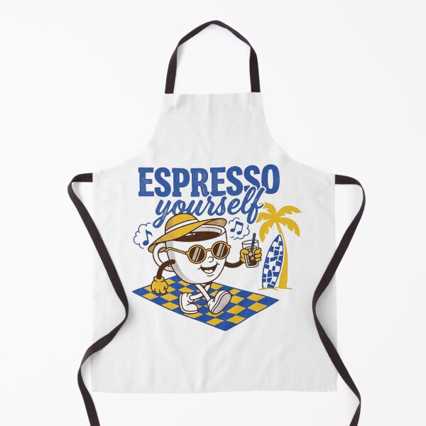 Item preview, Retro Summer Coffee Espresso Yourself Cartoon Cup designed and sold by Trendymindvibes.