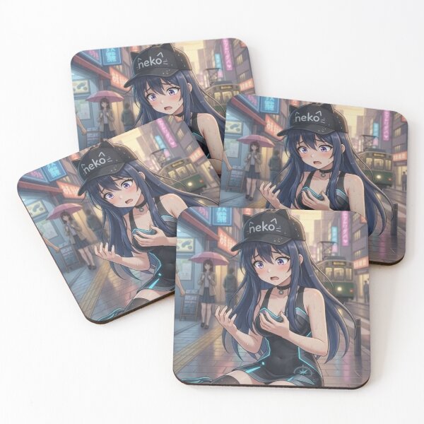 Item preview, System Error: Alex in the Rain" — アレックスの計算外 (Arekkusu no Keisangai) designed and sold by dragon580 // Waaa… the killer shark ran away.