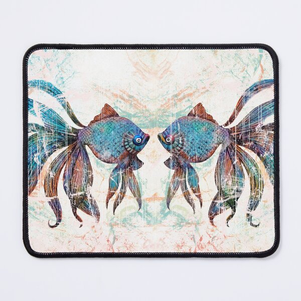 Item preview, Blue Goldfish Magical Twin Underwater Fantasy designed and sold by Karin Taylor.