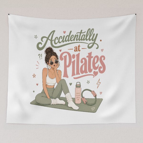 Item preview, Accidentally at Pilates Aesthetic Girl designed and sold by SnortStudio.