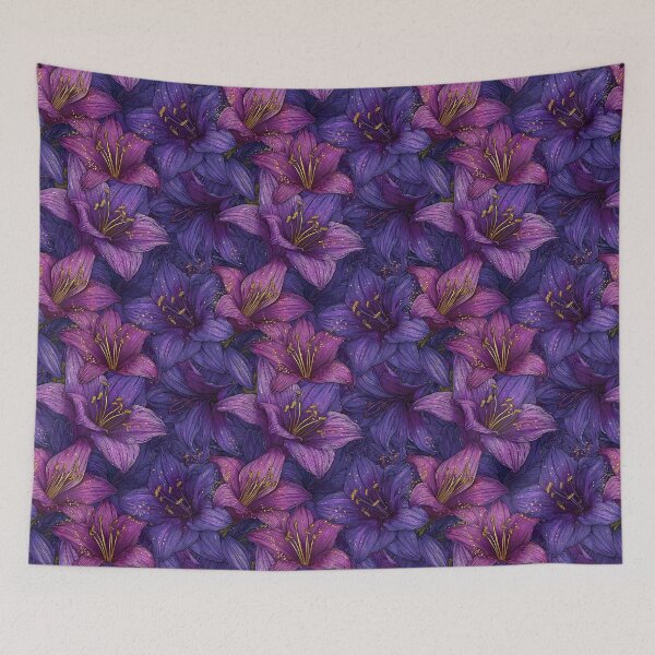 Item preview, Radiant Amaryllis Texture  - Botanical Garden Pattern   - Gifts For Sister designed and sold by RoyalStarsPatts.