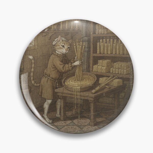 Item preview, Medieval Cat Candlemaker Dipping Tapers designed and sold by PictorialWhimsy.