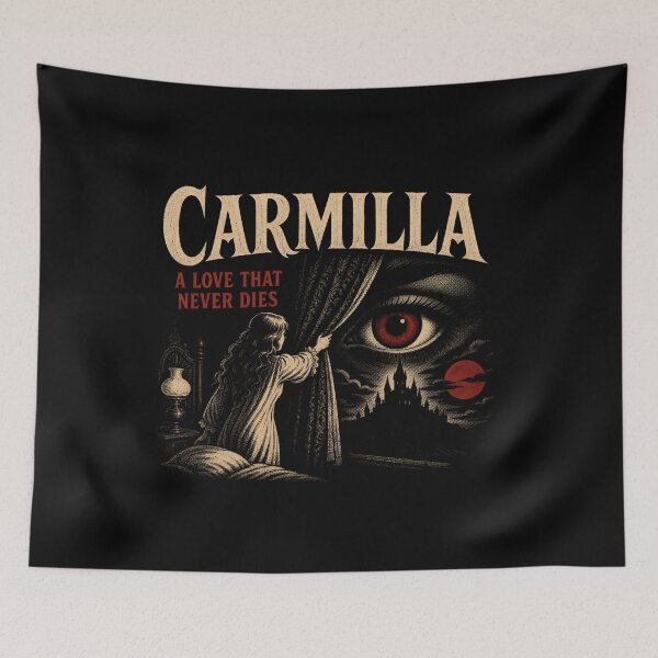 Item preview, Carmilla A Love That Never Dies Vintage Horror Movie Poster designed and sold by Fenay Designs.