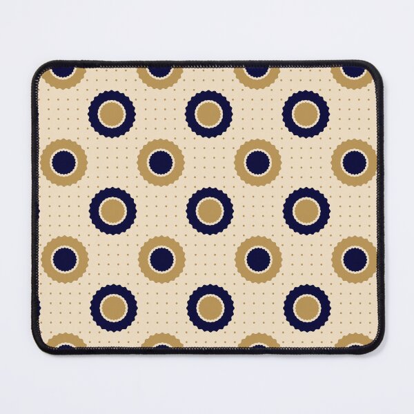 Item preview, Dark blue, gold & beige abstract shapes designed and sold by Mint + Midnight.