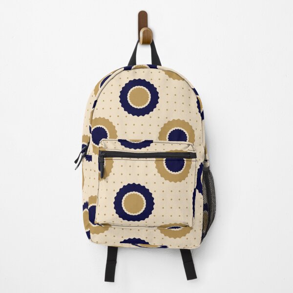 Item preview, Dark blue, gold & beige abstract shapes designed and sold by Mint + Midnight.