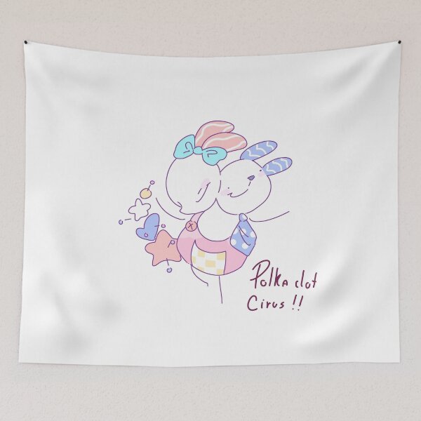 Item preview, Polka Dot Circus - Pastel Goth Weirdcore Bunny designed and sold by PeaceTypo.