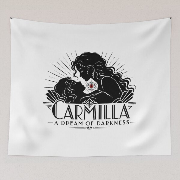 Item preview, Carmilla A Dream of Darkness Art Deco Sapphic Vampire Art designed and sold by Fenay Designs.