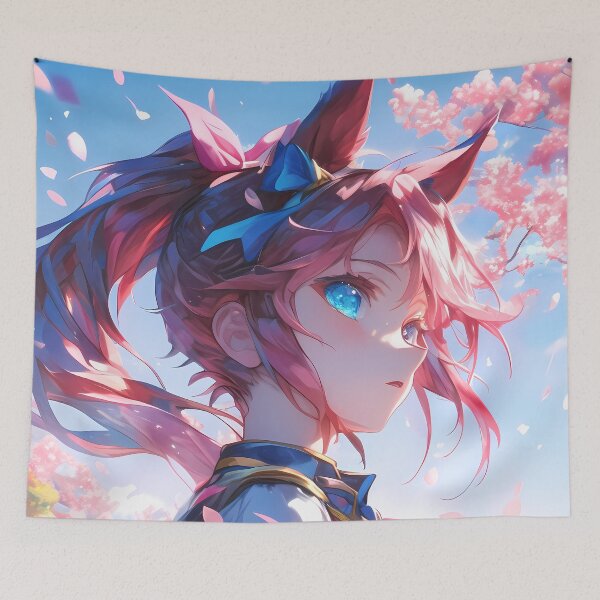 Item preview, Tokai Teio Uma Musume Pretty Derby Cherry Blossom Racing Spirit designed and sold by earlobejerk.