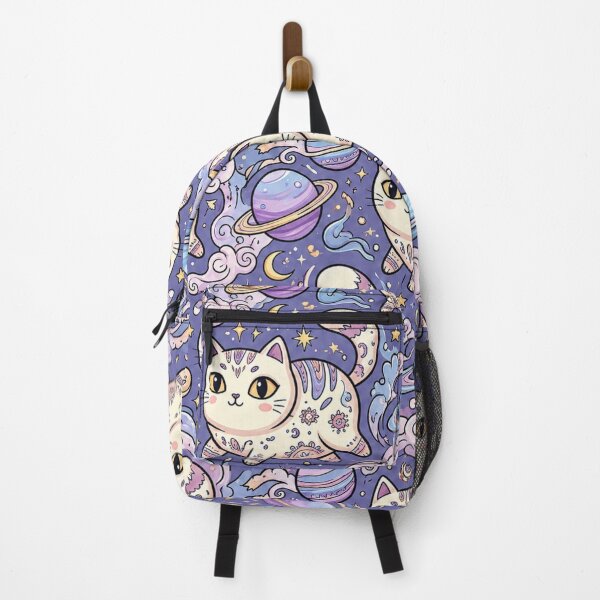 Item preview, Cute Galaxy Cats Seamless Pattern designed and sold by Iampoji.