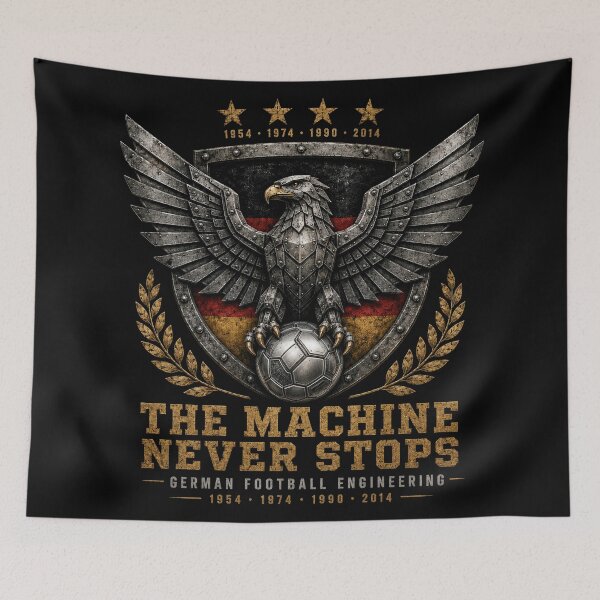 Item preview, Germany The Machine Never Stops T-Shirt | German Football Gift designed and sold by VizoArt-Studio.