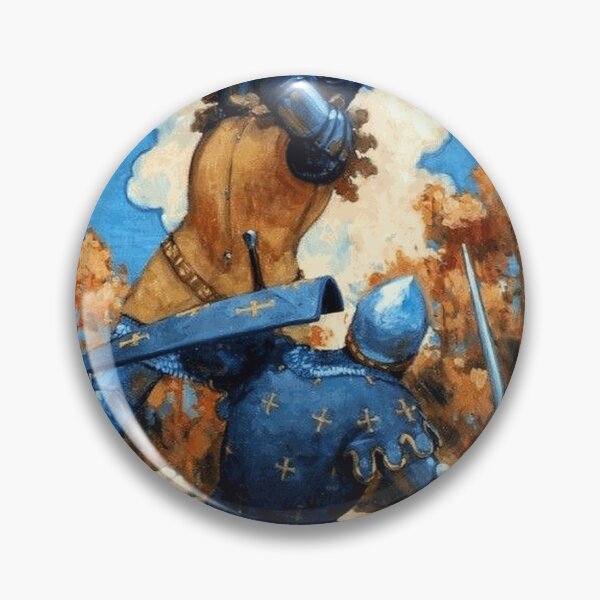 Item preview, Arthurian Knights Dueling Retro Classic Fantasy Art designed and sold by JeremieSanz.
