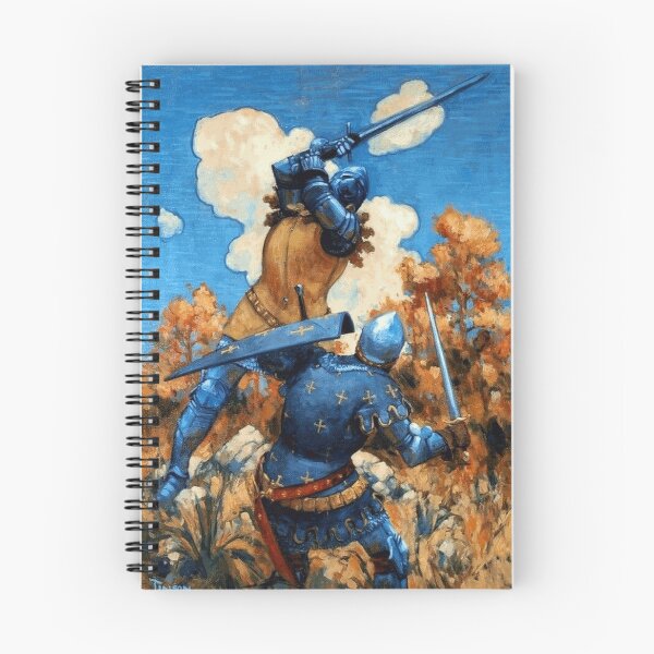 Item preview, Arthurian Knights Dueling Retro Classic Fantasy Art designed and sold by JeremieSanz.