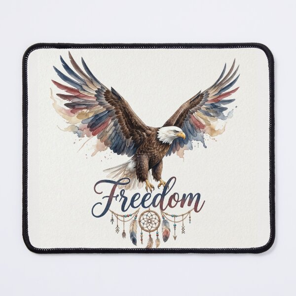 Item preview, Freedom Eagle Shirt | Rustic Americana Watercolor Eagle Graphic Tee designed and sold by DmaarGroup.