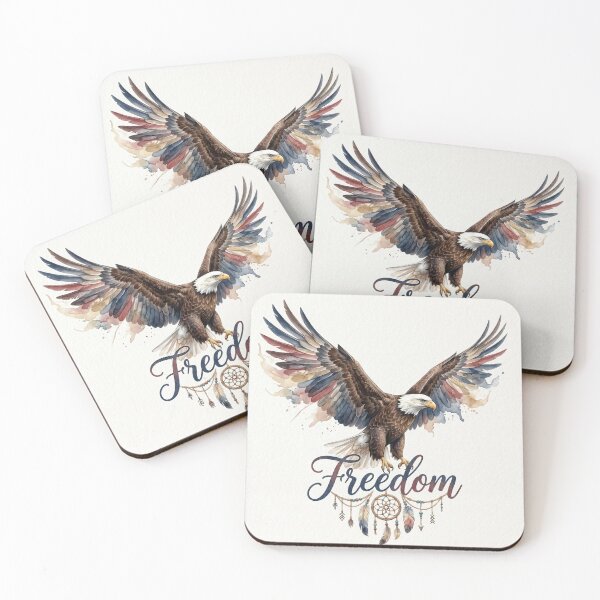 Item preview, Freedom Eagle Shirt | Rustic Americana Watercolor Eagle Graphic Tee designed and sold by DmaarGroup.