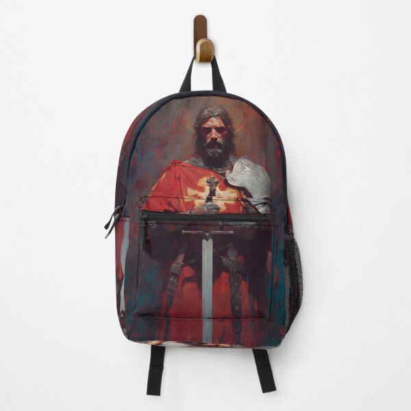 Item preview, Knight of God Templar Crusader Standing Guard Medieval Warrior Art designed and sold by GrinGalore.