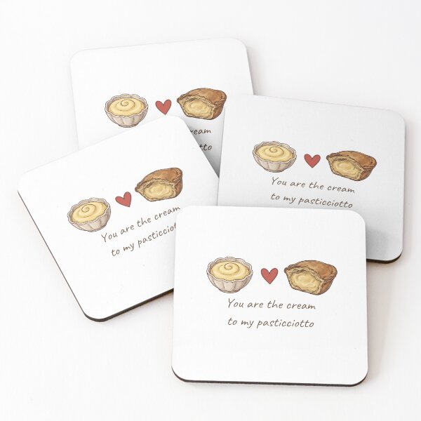 Item preview, You Are The Cream To My Pasticciotto - Italian Love Quote designed and sold by MediTerraJoy.