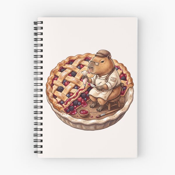 Item preview, Kawaii Capybara Berry Pie Baker Food Trend designed and sold by MythicCotton.
