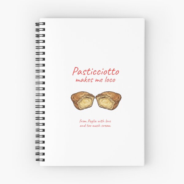 Item preview, "You Make Me Loco My Pasticciotto - Italian Love Quote" designed and sold by MediTerraJoy.