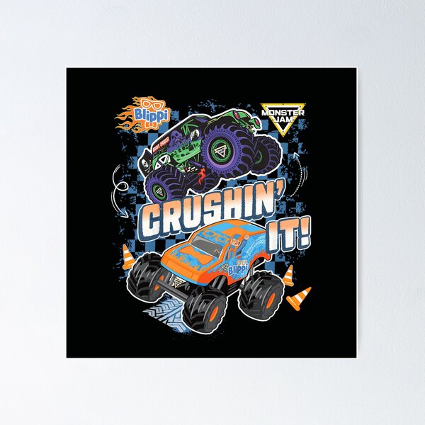 Item preview, Kids Blippi Grave Digger Crushin It Monster Truck Boy Shirt designed and sold by KarimeRenin.