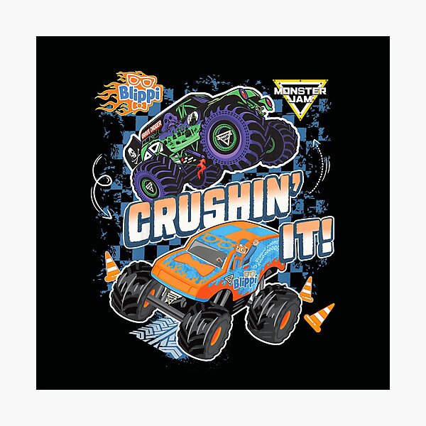 Item preview, Kids Blippi Grave Digger Crushin It Monster Truck Boy Shirt designed and sold by KarimeRenin.
