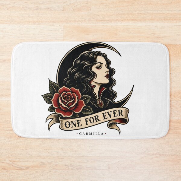 Item preview, Carmilla One For Ever American Traditional Tattoo Vampire Rose designed and sold by Fenay Designs.