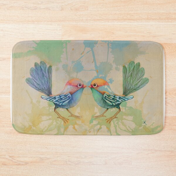 Item preview, Romantic Love Birds Blue Pair designed and sold by Karin Taylor.