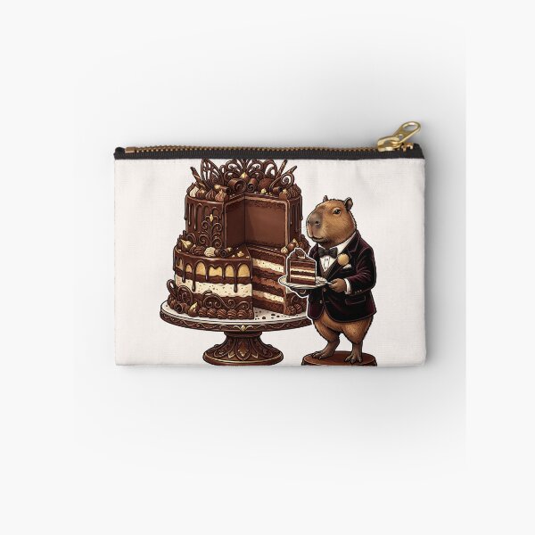 Item preview, Tuxedo Capybara Chocolate Cake Food Trend designed and sold by MythicCotton.