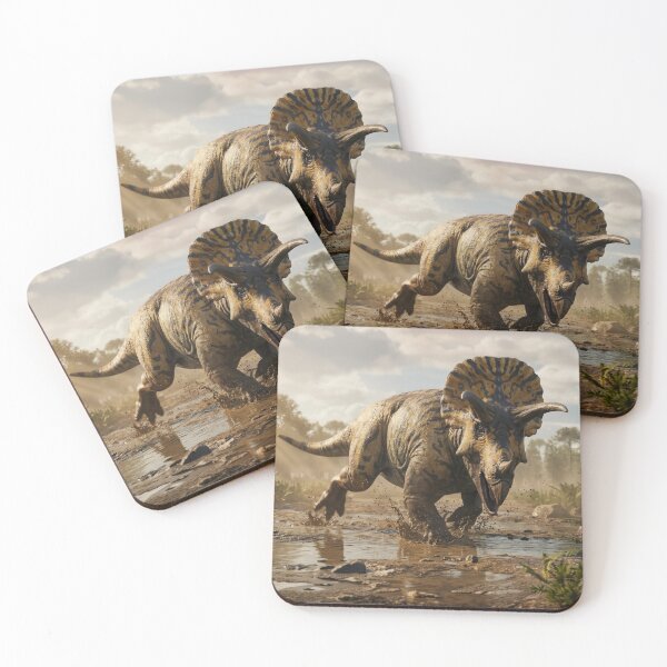 Item preview, Triceratops in its natural habitat designed and sold by Fantastic Dinosaurs.