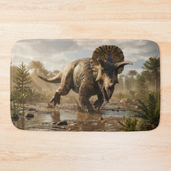 Item preview, Triceratops in its natural habitat designed and sold by Fantastic Dinosaurs.
