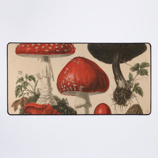 Item preview, Wall Art - Postcard - Botanical Mushroom Study in Vintage Style designed and sold by ForeverPrintsOK.