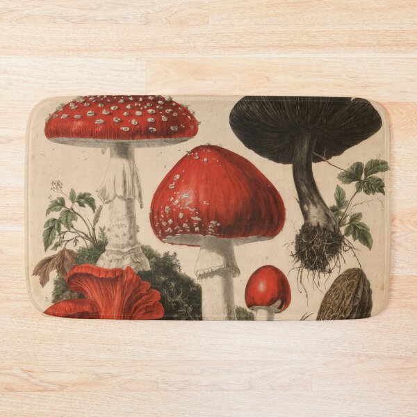 Item preview, Wall Art - Postcard - Botanical Mushroom Study in Vintage Style designed and sold by ForeverPrintsOK.