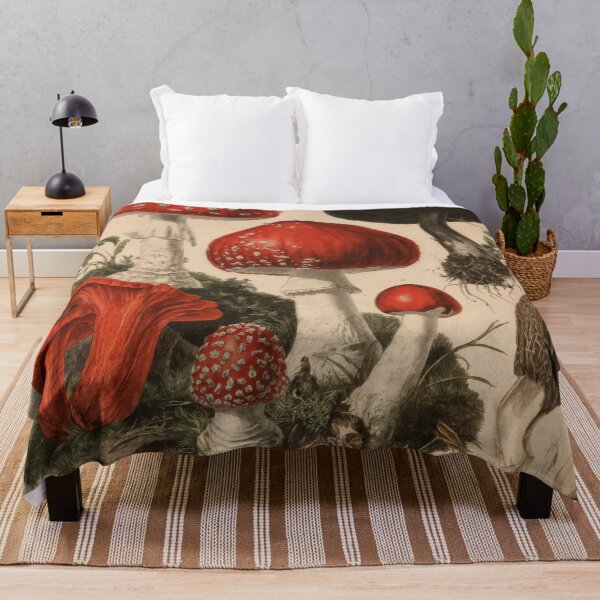 Item preview, Wall Art - Postcard - Botanical Mushroom Study in Vintage Style designed and sold by ForeverPrintsOK.