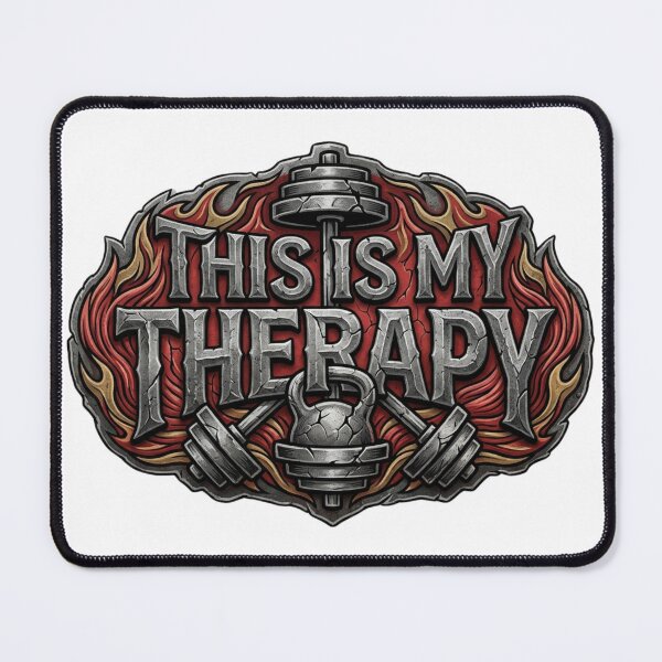 Item preview, This is My Therapy – Funny GYM Shirt, Unique Graphic Tee, Gift Idea designed and sold by Hanno0.