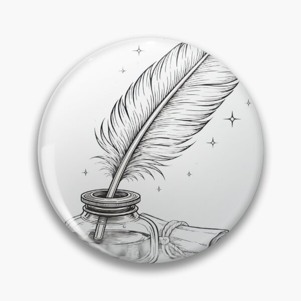 Item preview, Vintage Quill and Ink Illustration – Timeless Writing & Creativity designed and sold by Artisan Finds Online.