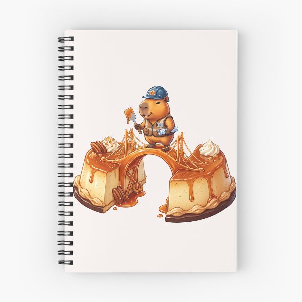 Item preview, Builder Capybara Caramel Flan Food Trend designed and sold by MythicCotton.