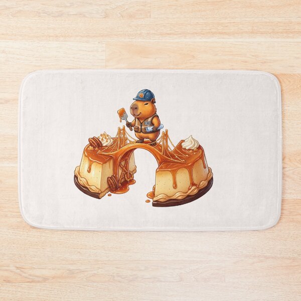 Item preview, Builder Capybara Caramel Flan Food Trend designed and sold by MythicCotton.