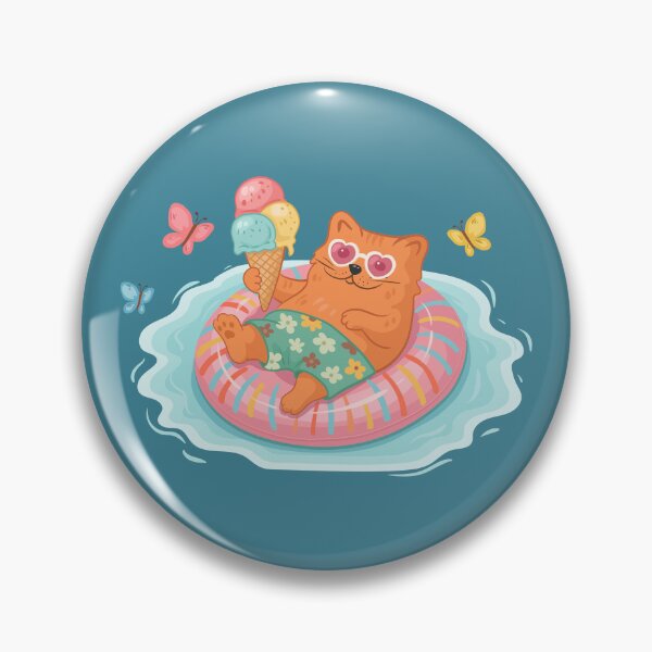 Item preview, Floating Cat - Just Floating Through Summer designed and sold by Deepness2023.