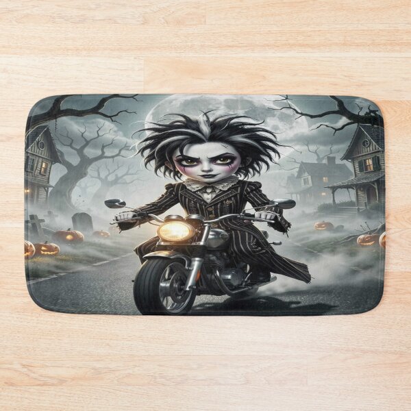 Item preview, Gothic Motorcycle Rider in Dark Fantasy Halloween Style inspired by Burton and Froud designed and sold by FotoworldEdel.