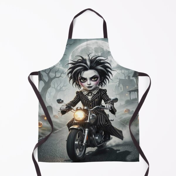 Item preview, Gothic Motorcycle Rider in Dark Fantasy Halloween Style inspired by Burton and Froud designed and sold by FotoworldEdel.