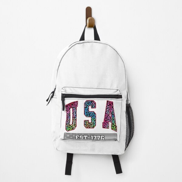Item preview, USA Est 1776 Rainbow Leopard Varsity Design designed and sold by DjFreeq.
