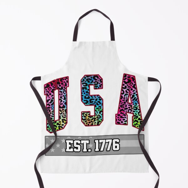 Item preview, USA Est 1776 Rainbow Leopard Varsity Design designed and sold by DjFreeq.