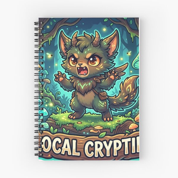 Item preview, Local Cryptid – Cute Forest Monster Fantasy Sticker designed and sold by CuteRage.