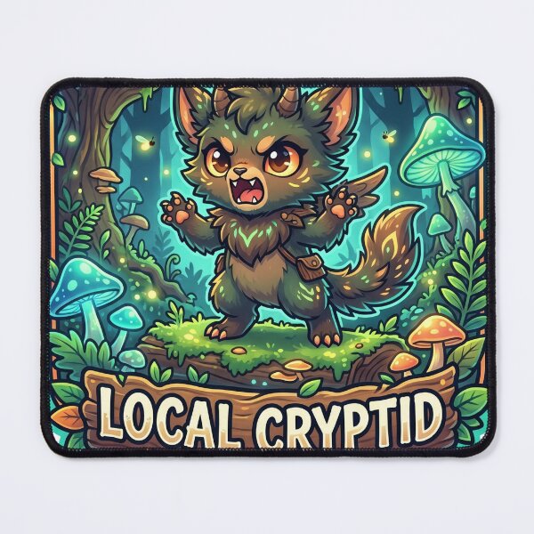 Item preview, Local Cryptid – Cute Forest Monster Fantasy Sticker designed and sold by CuteRage.