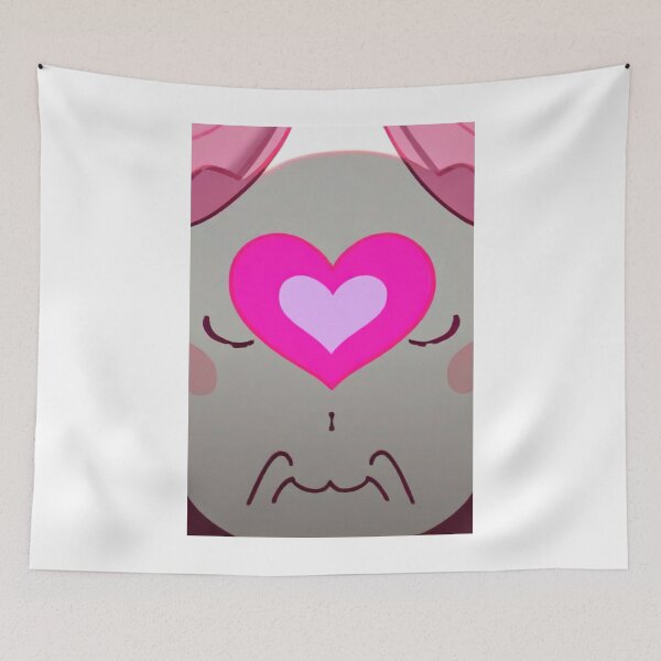 Item preview, Animation - Fictional Character with Vibrant Pink Heart, Animated Series Antagonist designed and sold by AnimeShin.