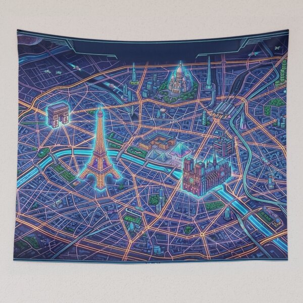 Item preview, Neon Paris among the stars designed and sold by Sigtrix.