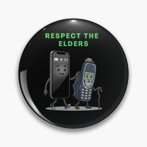 Item preview, Respect Your Elders Smartphone and Retro Phone Funny designed and sold by DailyPrintLab.