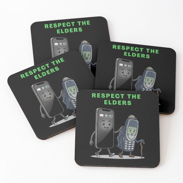 Item preview, Respect Your Elders Smartphone and Retro Phone Funny designed and sold by DailyPrintLab.