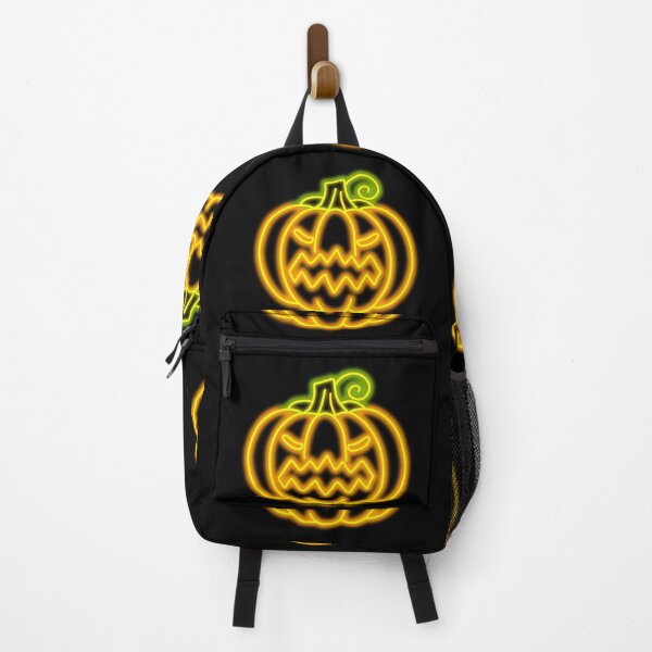 Item preview, Retro Neon Jack-o'-Lantern Pumpkin - Spooky Halloween Glow Pop Art Sticker designed and sold by alalame.