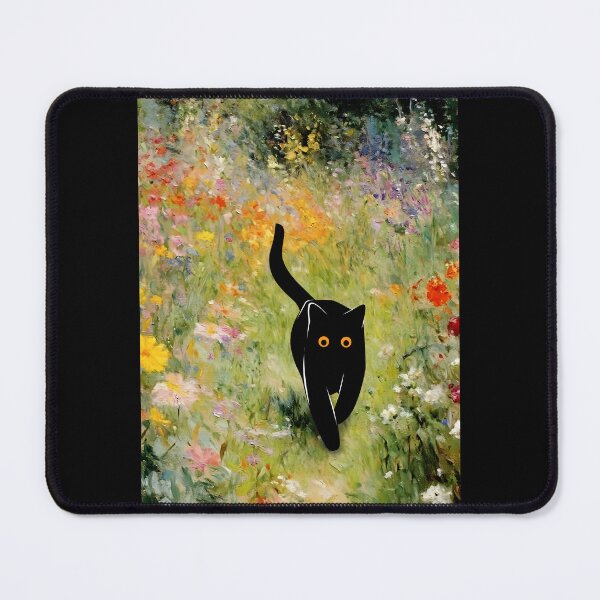 Item preview, cat in the garden designed and sold by PurrfectHome.